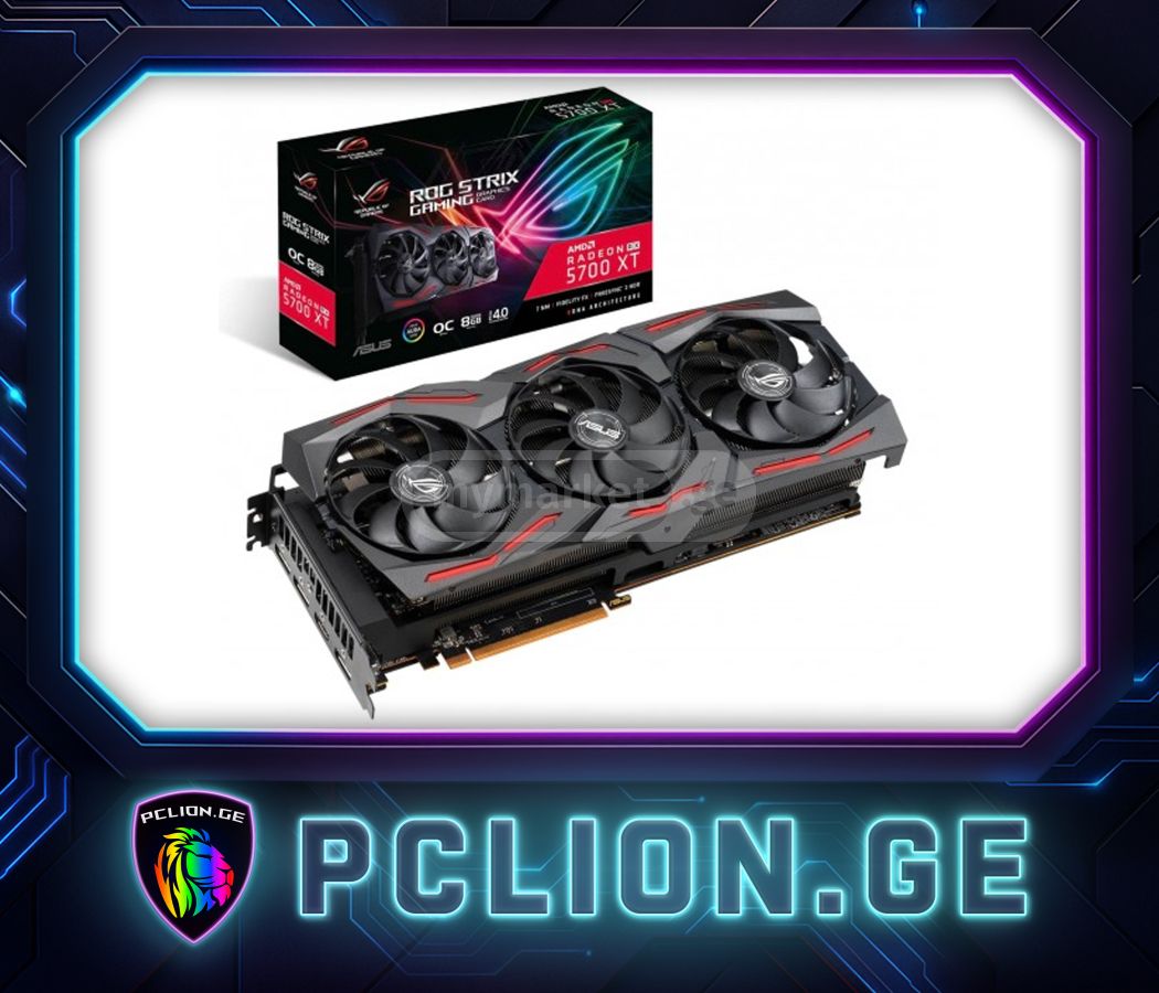 ☑️⚠️ ASUS ROG Strix AMD Radeon RX 5700 XT 8GB rx5700xt rx570 | მეორადი ...