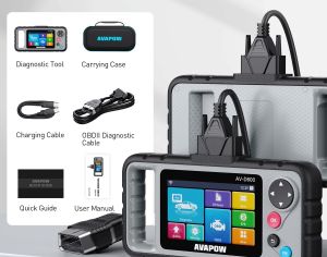AVAPOW AV-D600 OBD2 Scanner – 4 Systems Diagnostic for Engine/Transmission/SRS/ABS, with Oil/EPB/Battery Reset, Auto VIN Car Code Reader, Lifetime WiFi Updates, Works with 7000+ Vehicles - 2