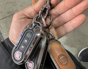გასაღების ბუდეები fiat500 მეტალის და ტყავის - 9
