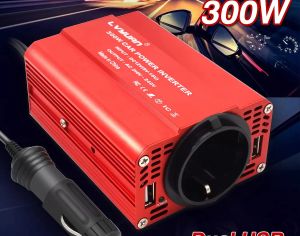 12v დან 220v ვოლტზე გადამყვანი/ინვერტერი Power Inverter 300w - 1