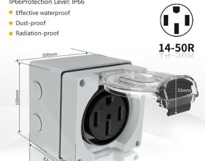 NEMA 14-50P 50A წყალგამძლე - 2