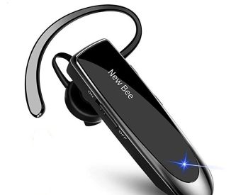 Bluetooth ყურსასმენი New Bee LC-B41 (მძღოლებისთვის და კურიერებისთვის) + ჩანთა!
