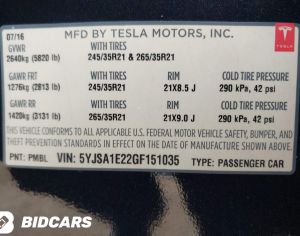 TESLA Model S 2016 0.1 - 7