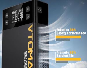 ავტომანქანის დამქოქი ,,jump starter" ჯამპ სტარტერი.  GOOLOO GT3000 100W ორმხრივი სწრაფი დამუხტვა SuperSafe 12V ბატარეა. - 3