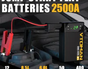 ავტომანქანის დამქოქი ,,jump starter" ჯამპ სტარტერი.  GOOLOO GT3000 100W ორმხრივი სწრაფი დამუხტვა SuperSafe 12V ბატარეა. - 8
