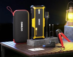 ავტომანქანის დამქოქი ,,jump starter" ჯამპ სტარტერი.  GOOLOO GT3000 100W ორმხრივი სწრაფი დამუხტვა SuperSafe 12V ბატარეა. - 5