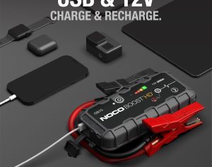 ავტომანქანის დამქოქი ,,jump starter" ჯამპ სტარტერი.  GOOLOO GT3000 100W ორმხრივი სწრაფი დამუხტვა SuperSafe 12V ბატარეა. - 2