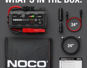 ავტომანქანის დამქოქი ,,jump starter" ჯამპ სტარტერი.  GOOLOO GT3000 100W ორმხრივი სწრაფი დამუხტვა SuperSafe 12V ბატარეა. - 3