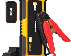 ავტომანქანის დამქოქი ,,jump starter ჯამფ სტარტერი - ბუსტერი GOOLOO GP4000  ამპერაჟი 4000A ქოქავს ყველა ბენზინის და10 ლ-მდე მოცულობის დიზელის ძრავებს,
