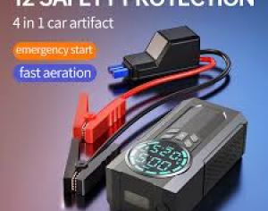 აუტომობილის დამქოქი jump starter + ნასოსი - 6