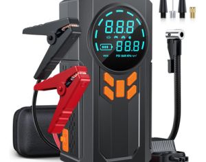აუტომობილის დამქოქი jump starter + ნასოსი - 8