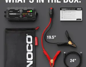 ავტომანქანის დამქოქი ,,jump starter" ჯამპ სტარტერი.  GOOLOO GT3000 100W ორმხრივი სწრაფი დამუხტვა SuperSafe 12V ბატარეა. - 6