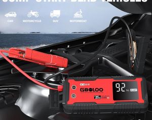 ავტომანქანის დამქოქი ,,jump starter" ჯამპ სტარტერი - ბუსტერი GOOLOO GT4000 ამპერაჟი 4000A . ქოქავს 12 ლ-მდე ბენზინის და 10 ლ-მდე მოცულობის დიზელის ძრავებს - 2
