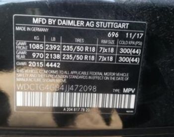 MERCEDES-BENZ GLA 250 2017 2.0 - 9