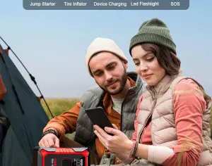 ავტომანქანის დამქოქი ,,jump starter" ჯამპ სტარტერი.  GOOLOO GT3000 100W ორმხრივი სწრაფი დამუხტვა SuperSafe 12V ბატარეა. - 6