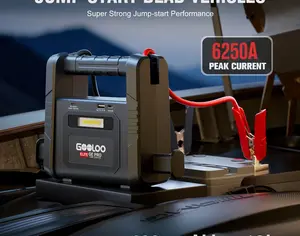 ავტომანქანის დამქოქი ,,jump starter" ჯამპ სტარტერი.  GOOLOO GT3000 100W ორმხრივი სწრაფი დამუხტვა SuperSafe 12V ბატარეა. - 4