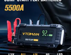 ავტომანქანის დამქოქი ,,jump starter" ჯამფ სტარტერი - ბუსტერი VTOMAN V10 Max ამპერაჟი 5500A ქოქავს ყველა ბენზინის და12 ლ-მდე მოცულობის დიზელის ძრავებს - 2