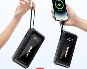 ავტომანქანის დამქოქი ,,jump starter" ჯამპ სტარტერი.  GOOLOO GT3000 100W ორმხრივი სწრაფი დამუხტვა SuperSafe 12V ბატარეა. - 3