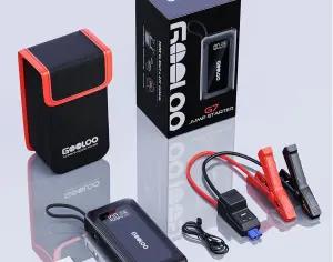 ავტომანქანის დამქოქი ,,jump starter" ჯამპ სტარტერი.  GOOLOO GT3000 100W ორმხრივი სწრაფი დამუხტვა SuperSafe 12V ბატარეა. - 6