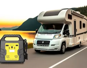 ავტომანქანის დამქოქი ,,jump starter" ჯამპ სტარტერი.  GOOLOO GT3000 100W ორმხრივი სწრაფი დამუხტვა SuperSafe 12V ბატარეა. - 4