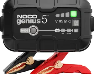 ავტომანქანის აკუმულატორის დამტენი NOCO GENIUS5 5A 6/12V შექმნილია და ინჟინერიულია აშშ-ში. - 1
