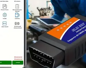 ELM327 OBD2 მანქანის სადიაგნოსტიკო აპარატი ეს მოწყობილობა საშუალებას გაძლევთ დამოუკიდებლად წაიკითხოთ ძრავის შეცდომის კოდები (DTC), ჩააქროთ ე.წ. „ჩეკი“ (Check Engine) და თვალი ადევნოთ ავტომობილის მუშაობის პარამეტრებს რეალურ დროში.