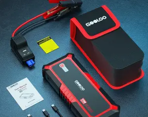 ავტომანქანის დამქოქი ,,jump starter" ჯამპ სტარტერი - ბუსტერი  GOOLOO Upgraded GP3000A . ქოქავს 9 მდე ბენზინის და 7 ლ-მდე მოცულობის დიზელის ძრავებს. - 5