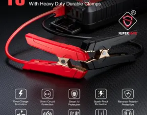 ავტომანქანის დამქოქი ,,jump starter" ჯამფ სტარტერი - ბუსტერი GOOLOO GT6000  ამპერაჟი 6000A ქოქავს ყველა ბენზინის და 12 ლ.მდე მოცულობის დიზელის ძრავებს, - 3