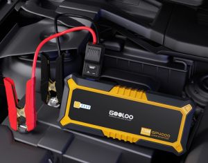 ავტომანქანის დამქოქი ,,jump starter" ჯამპ სტარტერი. GOOLOO GT3000 100W ორმხრივი სწრაფი დამუხტვა SuperSafe 12V ბატარეა. - 2