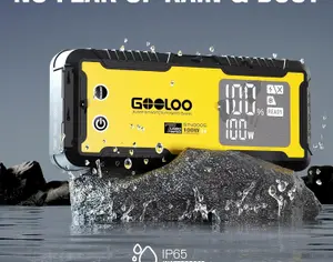 ავტომანქანის დამქოქი ,,jump starter" ჯამპ სტარტერი.  GOOLOO GT3000 100W ორმხრივი სწრაფი დამუხტვა SuperSafe 12V ბატარეა. - 5