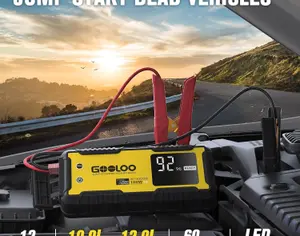 ავტომანქანის დამქოქი ,,jump starter" ჯამპ სტარტერი.  GOOLOO GT3000 100W ორმხრივი სწრაფი დამუხტვა SuperSafe 12V ბატარეა. - 3