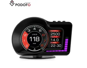 Podofo ციფრული  მულტიფუნქციური სპიდომეტრი OBD2 + GPS (HUD) - 2