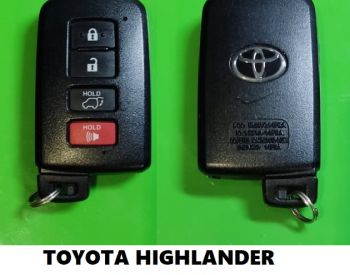 TOYOTA HIGHLANDER ორიგინალი გასაღები - 1