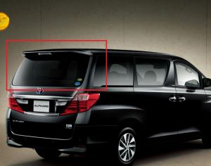 TOYOTA ALPHARD 2015-2021 საბარგულის მინა