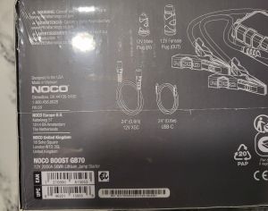 ავტომანქანის დამქოქი ,,jump starter" ჯამპ სტარტერი.  GOOLOO GT3000 100W ორმხრივი სწრაფი დამუხტვა SuperSafe 12V ბატარეა. - 8