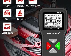 აკუმულატორის ტესტერი 6V, 12V, 24V KINGBOLEN BM550 - 5